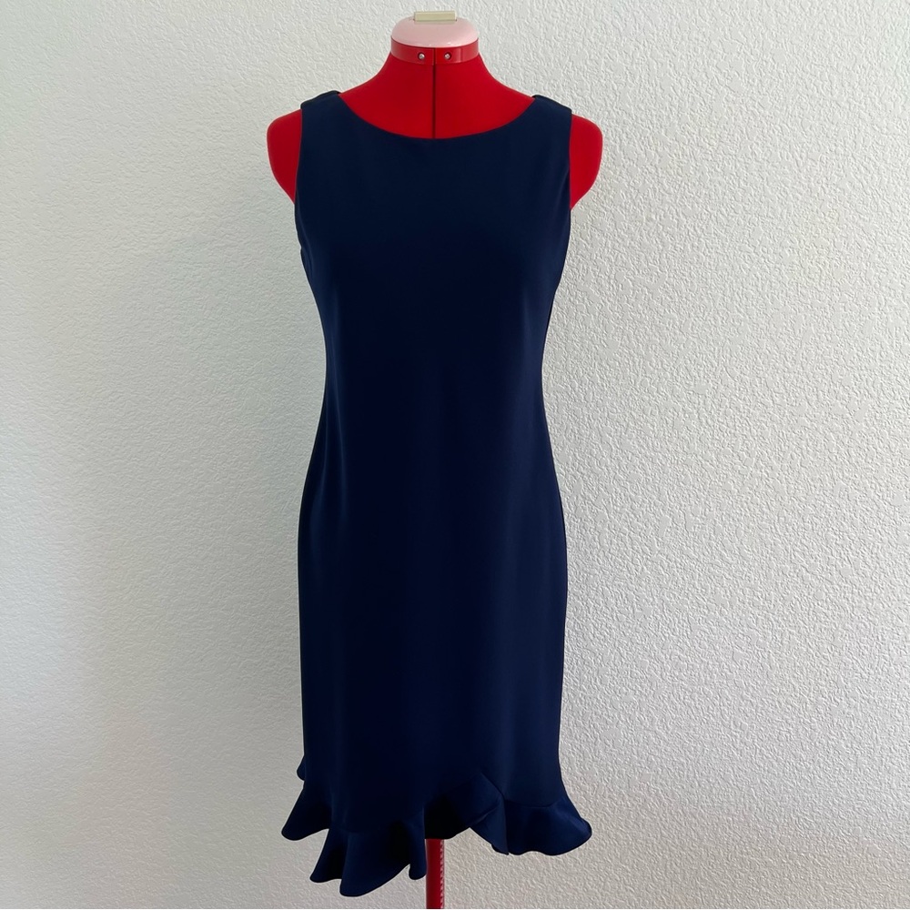 Donna Ricco Blue Navy Sleeveless Dress Size 6P
